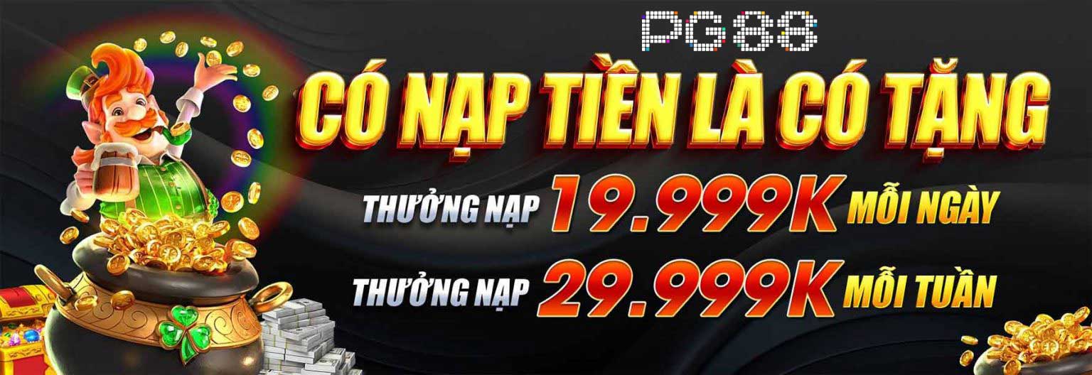 Banner nạp tiền là tặng quà PG88